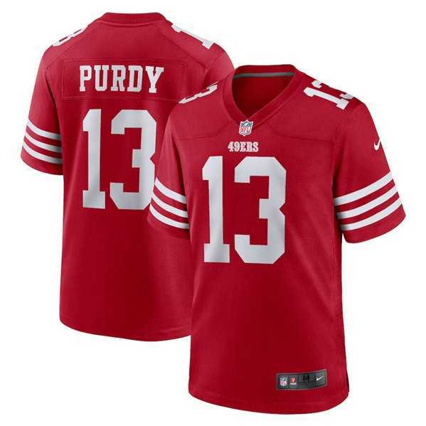 Men & Women & Youth San Francisco 49ers #13 Brock Purdy Red Stitched Game Football Jersey->san francisco 49ers->NFL Jersey